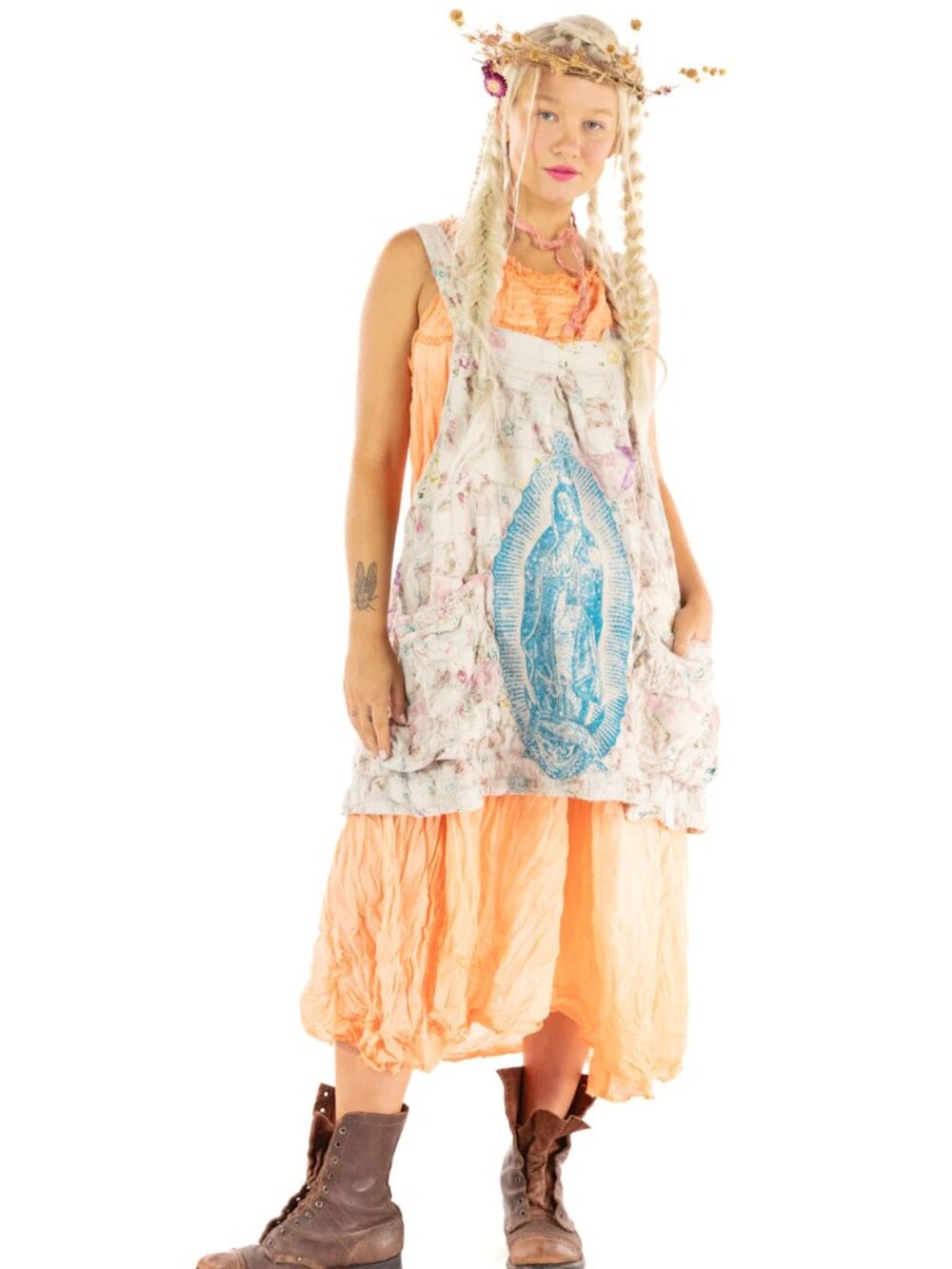 Magnolia Pearl Floral Eli Faye Apron 016 Moonlight - SOLD OUT